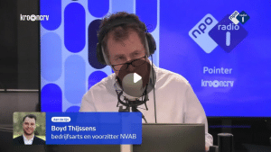 Boyd Thijssens in het radioprogramma Pointer