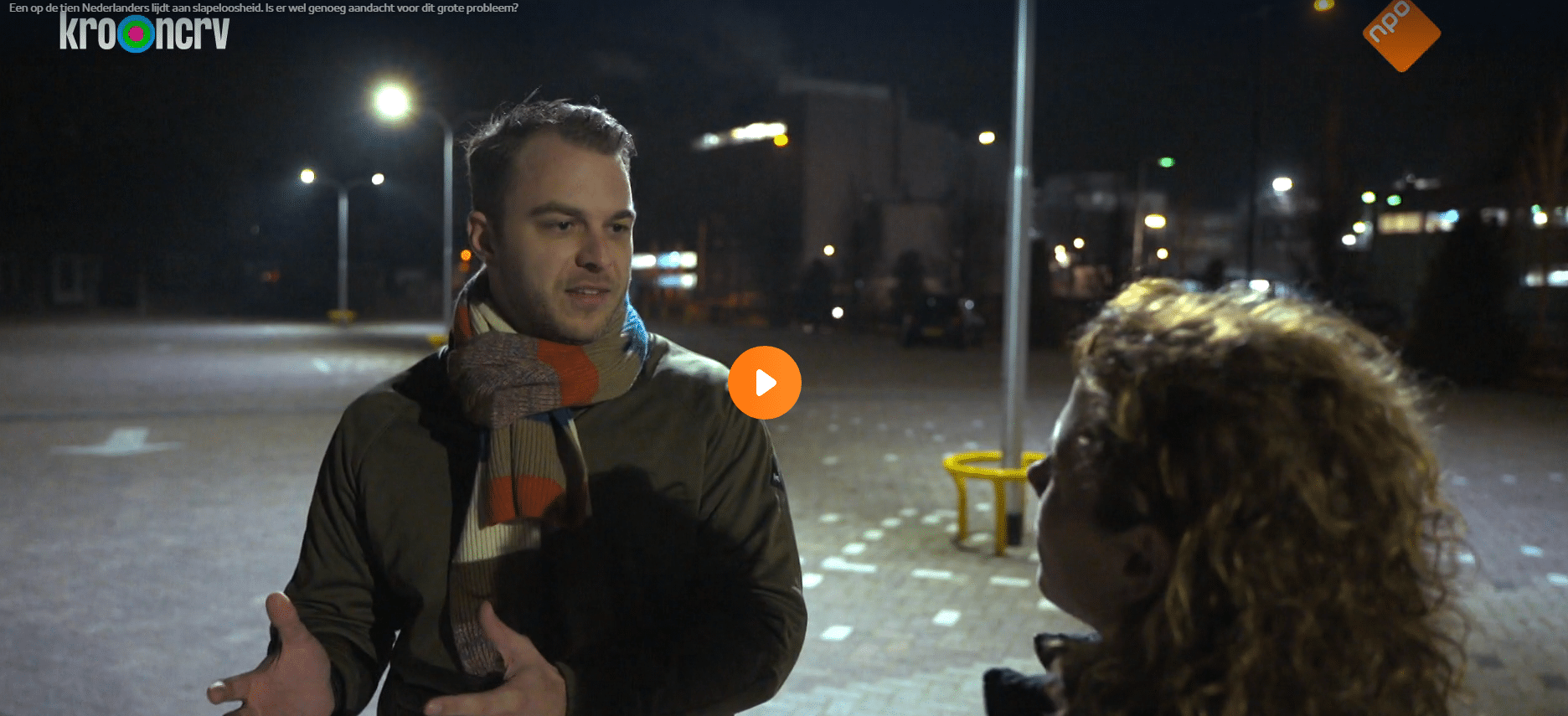 NVAB-voorzitter Boyd Thijssens in gesprek met journalist KRO-NCRV Pointer